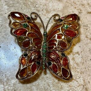 Vintage Monet Butterfly Brooch
